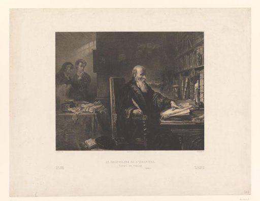 Chancellor Michel de l'Hospital writing his will