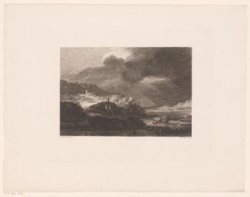 Mountainous Landscape with a Bridge