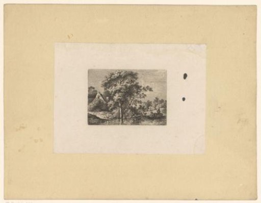 Landscape with a boat landing
