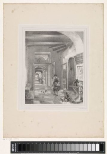 Dutch interior with figures and foodstuffs