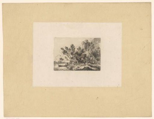 Landscape with figures by the riverbank