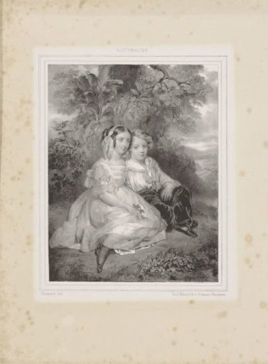 Portrait of a boy and girl by a tree