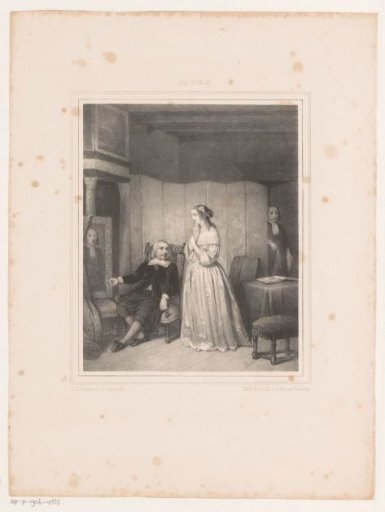Man and Woman Viewing a Portrait