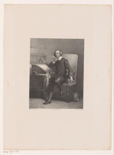 Joost van den Vondel at His Writing Desk