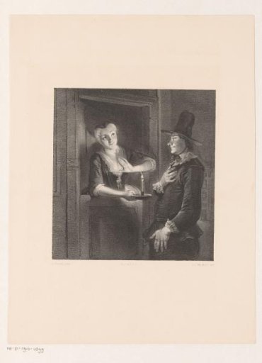 Man and Woman at a Door