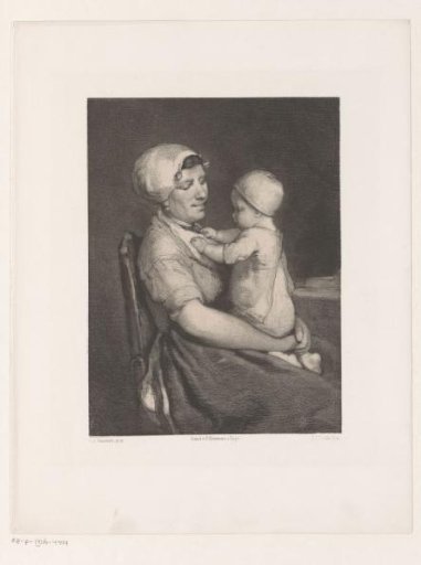 Woman with Child on Lap