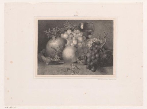 Still life with fruit and roemer