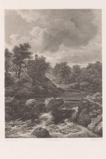 Waterfall near a Chapel