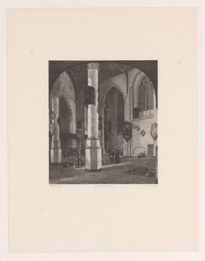 Interior of the Old Church in Delft