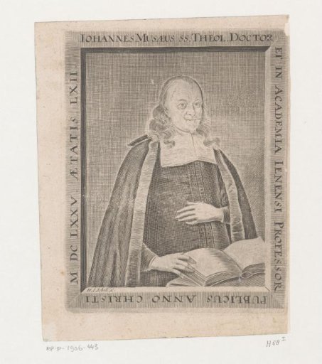 Portrait of Johannes Musaeus aged 62