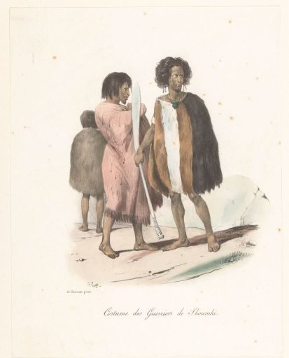 Costume of the warriors of Shouraki (New Zealand)