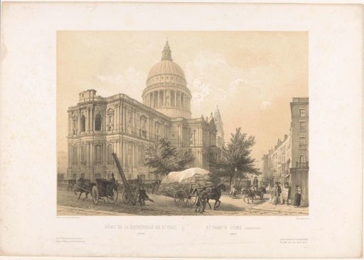 View of St Paul's Cathedral in London
