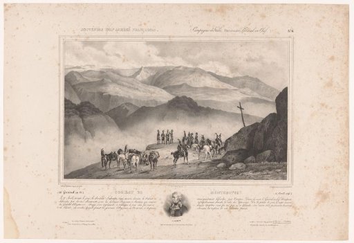 Soldiers on the Eve of the Battle of Montenotte and Portrait of Amédée Emmanuel François Laharpe