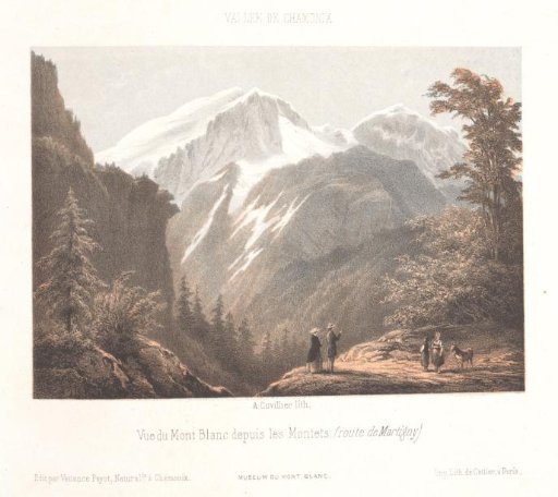 View of the Mer-de-Glace glacier
