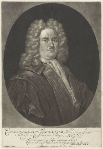 Portrait of Christian Thomas, professor at Halle