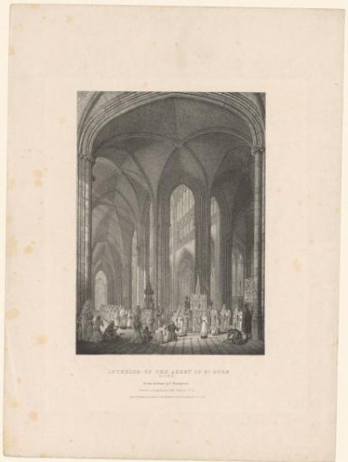 Procession in the abbey church of Saint-Ouen in Rouen