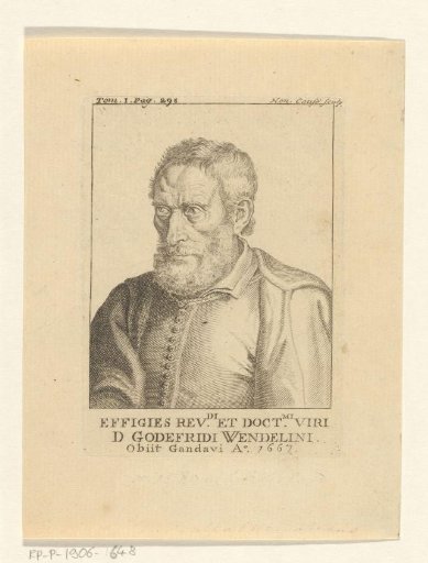 Portrait of the astronomer Godefridus Wendelinus