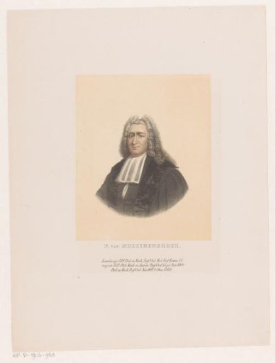 Portrait of Petrus van Musschenbroek