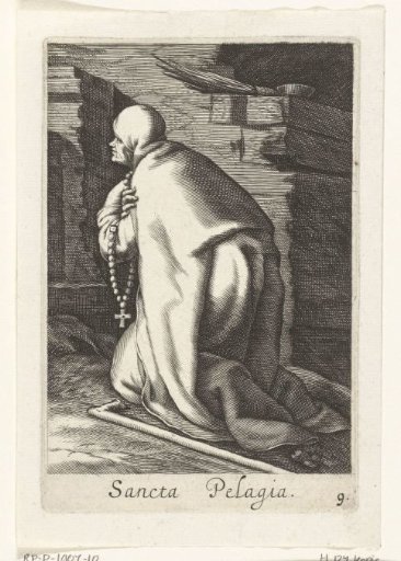 Saint Pelagia of Antioch as a hermitess