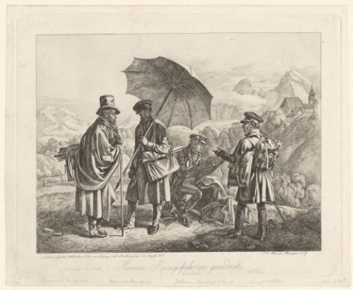 Painters during their journey