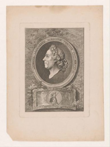 Self-portrait of Andreas Leohard Moeglich