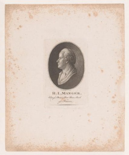 Portrait of Heinrich Ludewig Manger