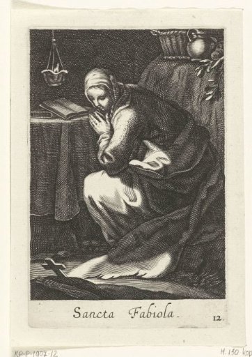 Saint Fabiola of Rome as a hermitess