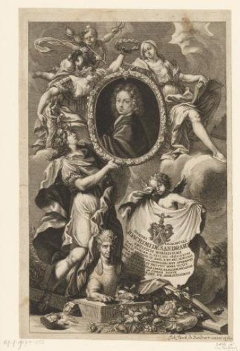 Allegorical portrait of Johann Joachim von Sandrart