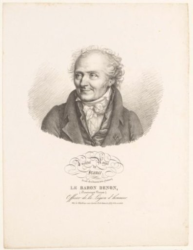 Portrait of the artist Dominique Vivant Denon