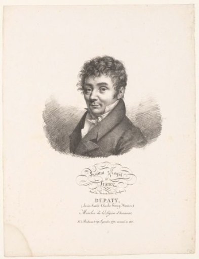 Portrait of the sculptor Charles Dupaty