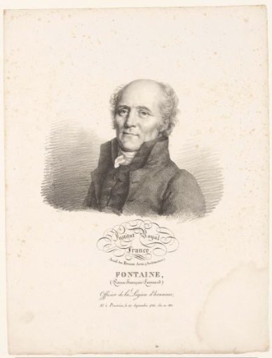 Portrait of the architect Pierre-François-Léonard Fontaine