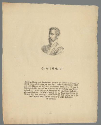 Portrait of Hubert Goltzius