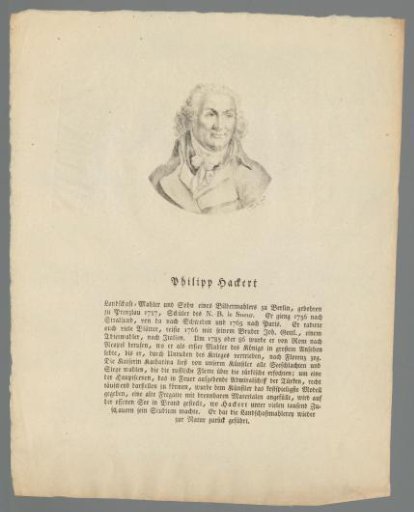 Portrait of Philipp Hackert