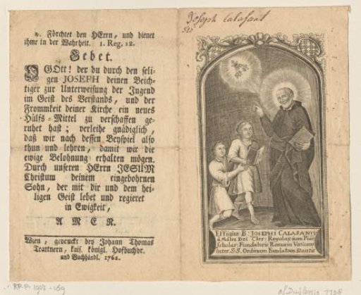 Portrait of Joseph of Calasanz