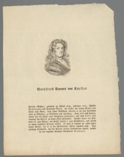 Portrait of Gottfried Kneller