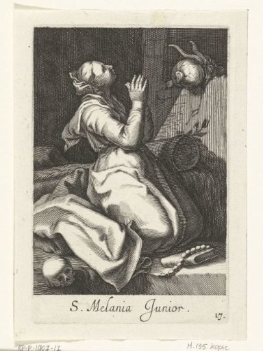 Saint Melania the Younger as a hermitess