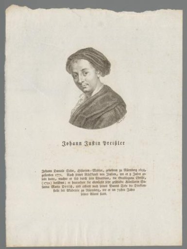 Portrait of Johann Justin Preissler