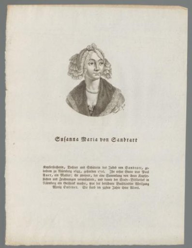 Portrait of Susanne Maria von Sandrart
