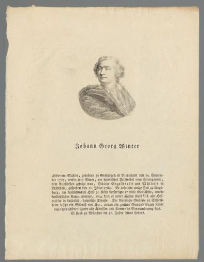 Portrait of Johann Georg Winter
