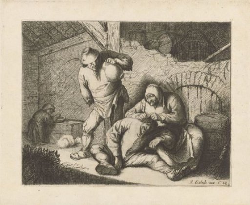 Woman Undressing a Man
