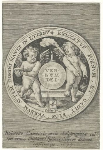 Medallion with Two Putti