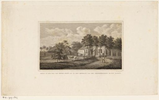 Man with Poultry at a House in a Tropical Country