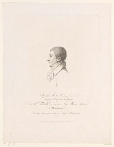 Self-portrait of the printmaker Raphael Morghen