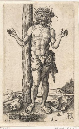 Christ as Man of Sorrows, with raised hands