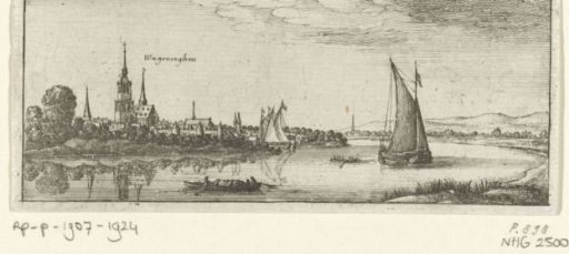 View of Wageningen on the Lower Rhine