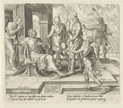 Job hears the bad news from four messengers
