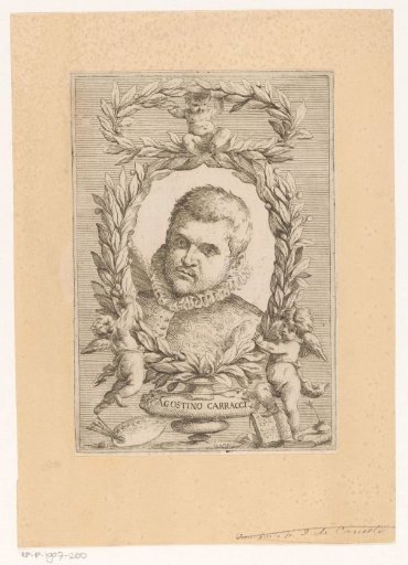 Portrait of the artist Agostino Carracci