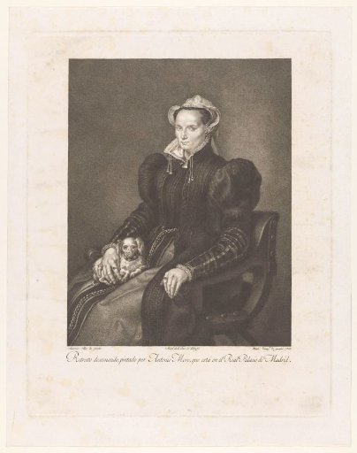 Portrait of an Unknown Woman, Sitting with a Dog on Her Lap