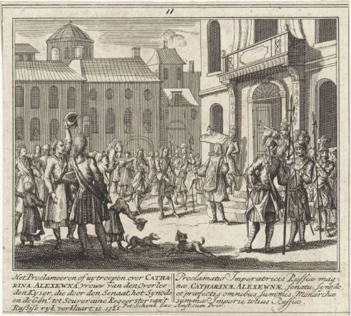 Proclamation of Catherine I as Tsarina