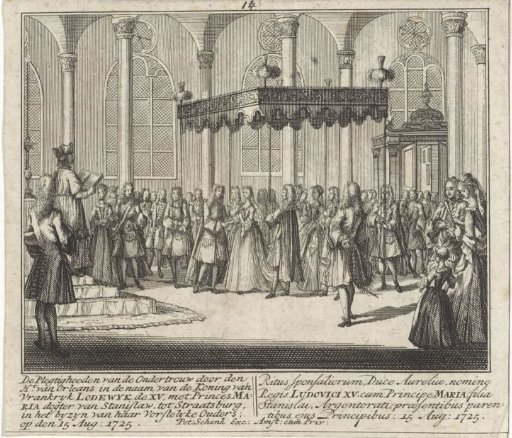 Banns of Marriage of Louis XV and Maria Lesczinska